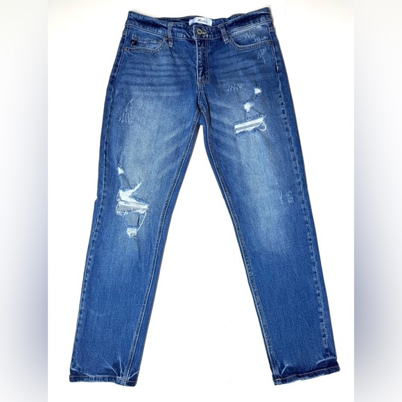 KanCan Denim - Kanca Women’s Mon Distressed Blue Jeans Size- 9/28